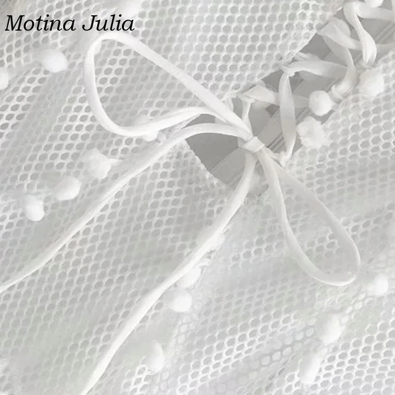 Motina Julia 2019 Летнее белое Открытое платье женское шикарное вечернее с открытыми