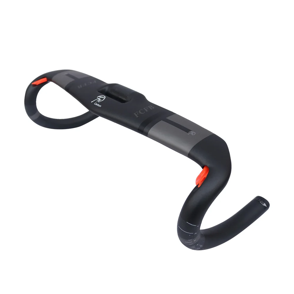

2017 FCFB matt gray black road handlebar internal cable bike handlebar 31.8*400 420 440mm carbon road handlebar cycling parts