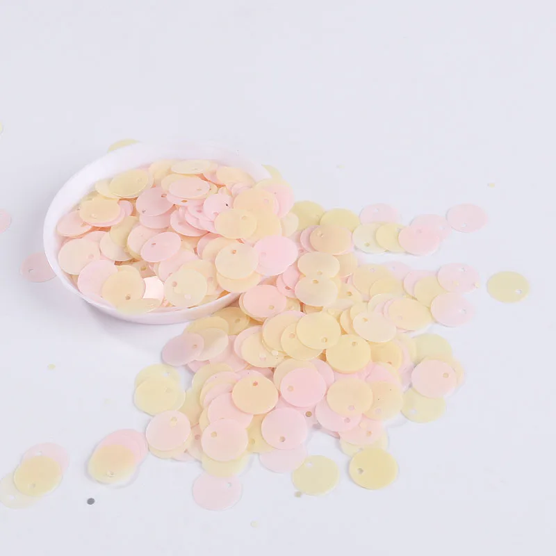 Mix Beige Light Pink Блестки 10 г/лот смешивания Цвет ПЭТ хлопья чашки конфетти пайетки с блестками для шитья Свадебная вечеринка украшение DIY аксессуары - Цвет: Mix Beige Light Pink