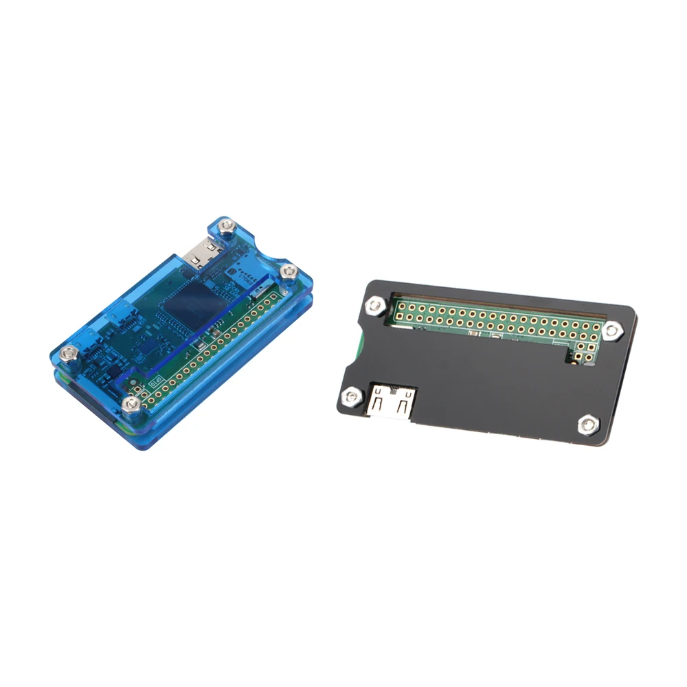 Корпус Raspberry Pi Zero W, акриловая коробка, черный, синий цвет, Корпус Корпуса, совместимый с Raspberry Pi Zero W Pi Zero Pi 0