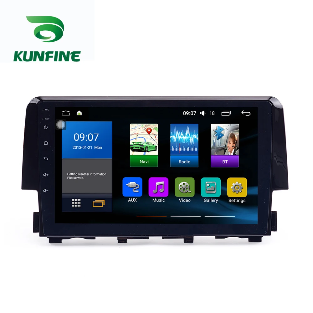 Octa Core 1024*600 Android 8,1 автомобильный DVD gps навигации плеер аудио автомобиля стерео для Honda Civic радиоприемник 3g Wi-Fi