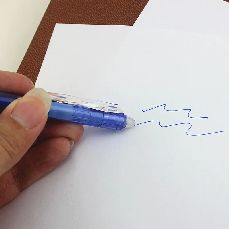Стираемая ручка 3 цвета стираемая шариковая хайлайтер заправляемые чернила 0 5 мм
