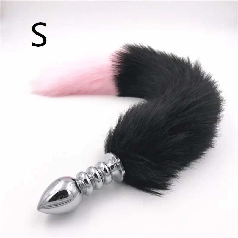 Fox Tail Anal Plug Stainless Steel Pleasure Bead Butt Stimulator Sex Products Flirt Toys for Women H8-105E | Красота и здоровье