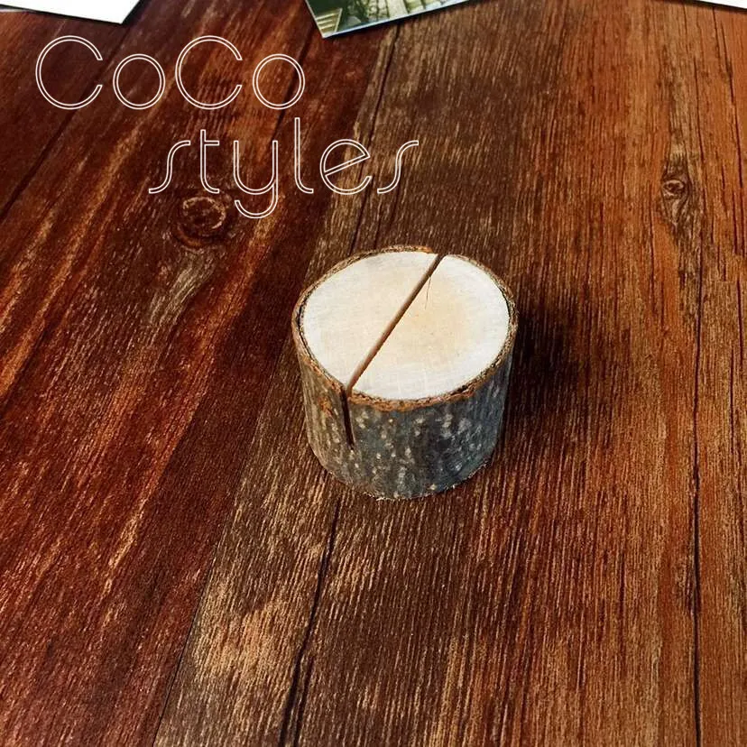 Cocostyles на заказ деревенский фото имя карты деревянный держатель для свадебной