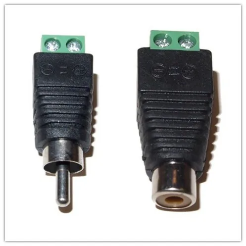 5 пар кабель CAT5 для камеры видеонаблюдения штекер RCA Женский + AV винтовой клеммный