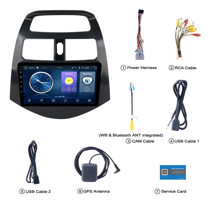 android 8,1 автомобильный DVD gps навигационный плеер стерео для CHEVROLET 2010 2011 2012- Spark Beat