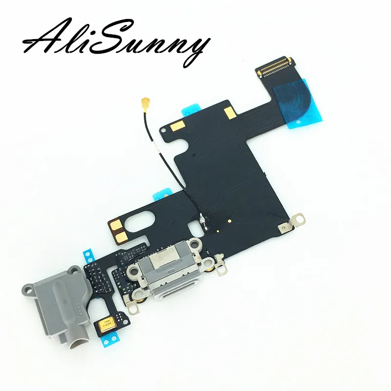 AliSunny 10 шт. зарядный порт гибкий кабель для iPhone 6 6G Plus 4,7 ''USB док-станция разъем зарядное устройство наушники аудио ремонт гнезда запчасти