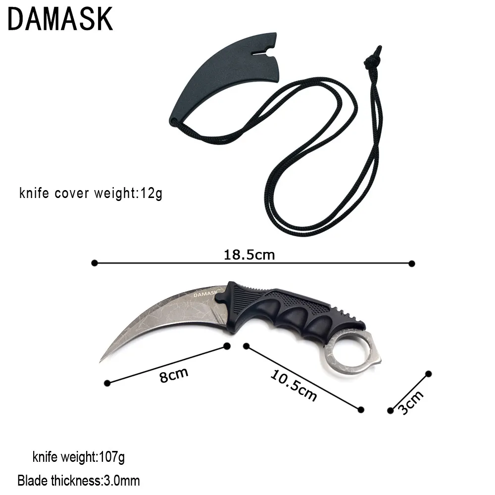 Дамаск csgo Counter Strike Karambit Ножи Кемпинг Охота лес exproring Портативный открытый Survial