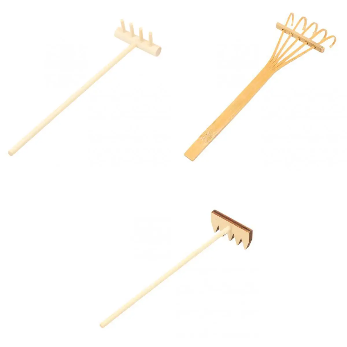 3 шт Мини грабли для дзен сад песок настольная медитация фэн шуй Декор|Статуэтки и