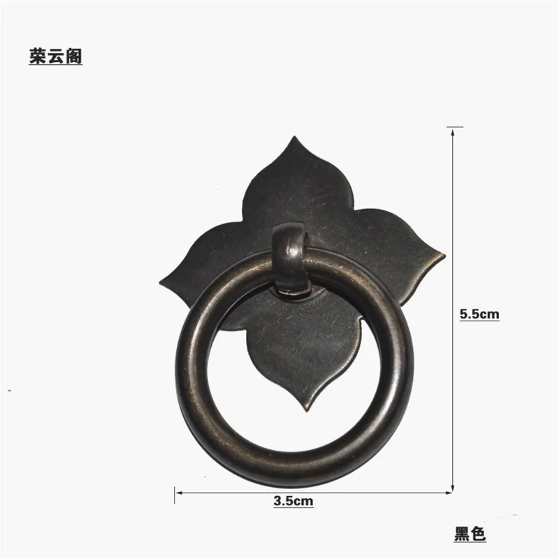 35 мм ящика Ручка Потяните ручки латунная фурнитура китайская мебель двери шкафа