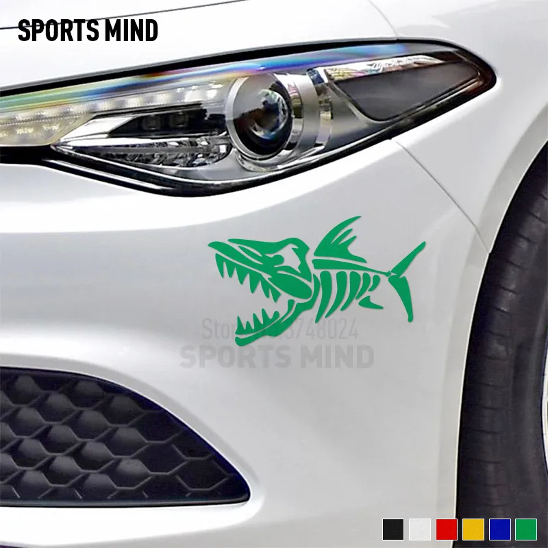 

12 Pieces Customizable Sports Mind fish Car Sticker Decal Car Styling For bmw Honda volkswagen nissan opel peugeot accessories