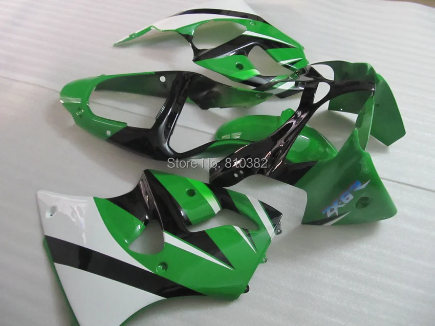 Комплект обтекателей для мотоцикла KAWASAKI Ninja ZX6R 00 01 02 636 2000 2001 2002 комплект зеленого