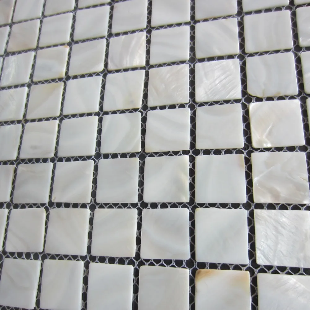 15*15 белая раковина мозаичная плитка для душа перламутровая кухни backsplash