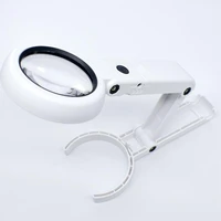 2 in 1 magnifier handheld bracket 7x magnification reading appreciation magnifier usb direct charge with led light magnifier
