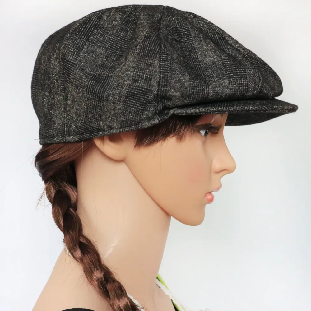 BooLawDee шерстяная ткань 8 панель newsboy cap campaniform Топ для взрослых мужчин и женщин осень и зима досуг термо носить M614