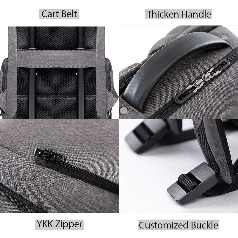Новый Модный деловой рюкзак Xiaomi съемная передняя сумка водонепроницаемая