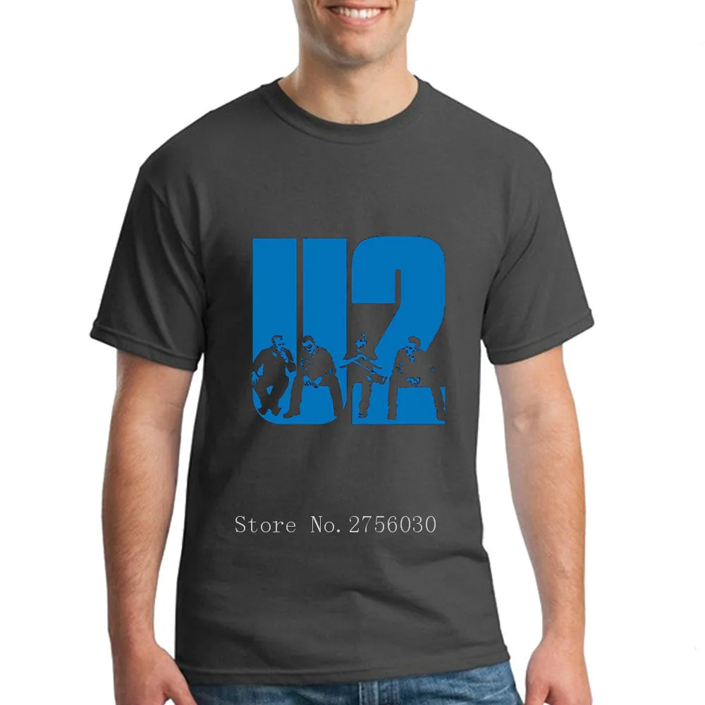 U2 music t shirts men summer short sleeve u2 shirt Casual Tee fashional Shirt Men Slim Fit T-Shirt | Мужская одежда