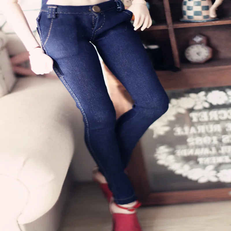 

BJD dd jeans deep blue bjd low-rise jeans garment pants