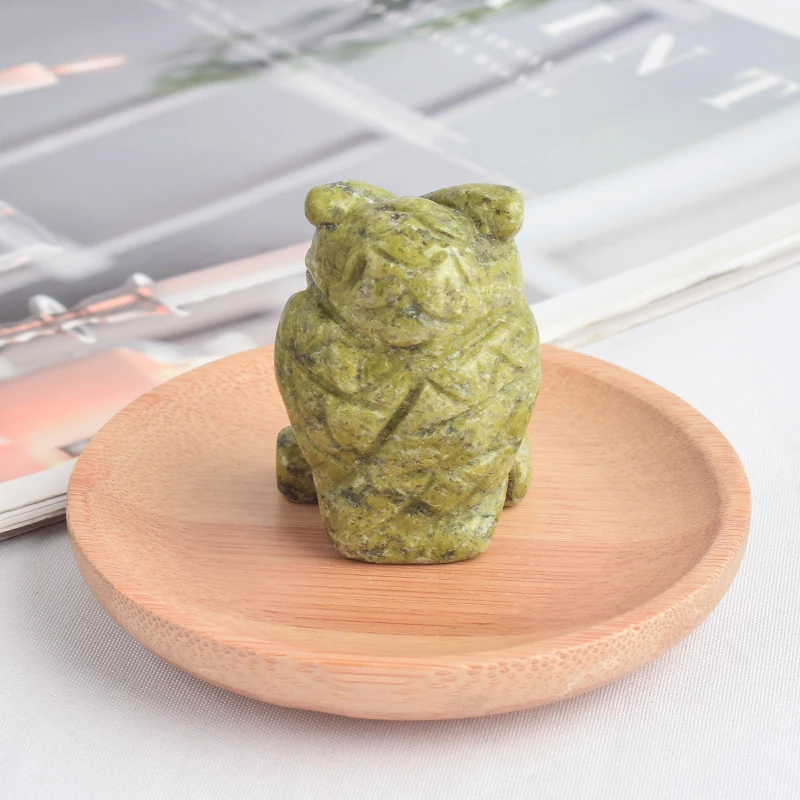 Статуэтка унакита из натурального драгоценного камня 1 5 дюйма | Дом и сад
