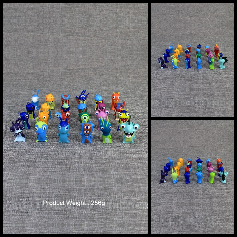 2017 Новый 24 шт./компл. 5 см Аниме Мультфильм Slugterra Мини PVC Фигурки игрушки Куклы