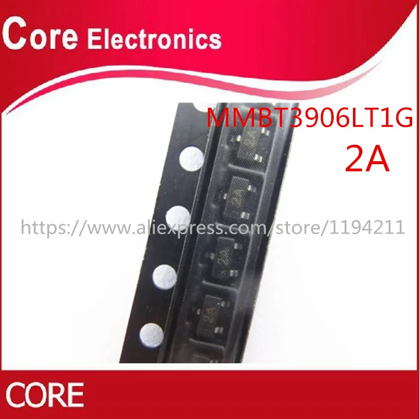 3000 шт. MMBT3906 2A 3906 MMBT3906LT1G 2N3906 200mA 40В SOT-23 PNP SMD Трипод транзистор | Электронные