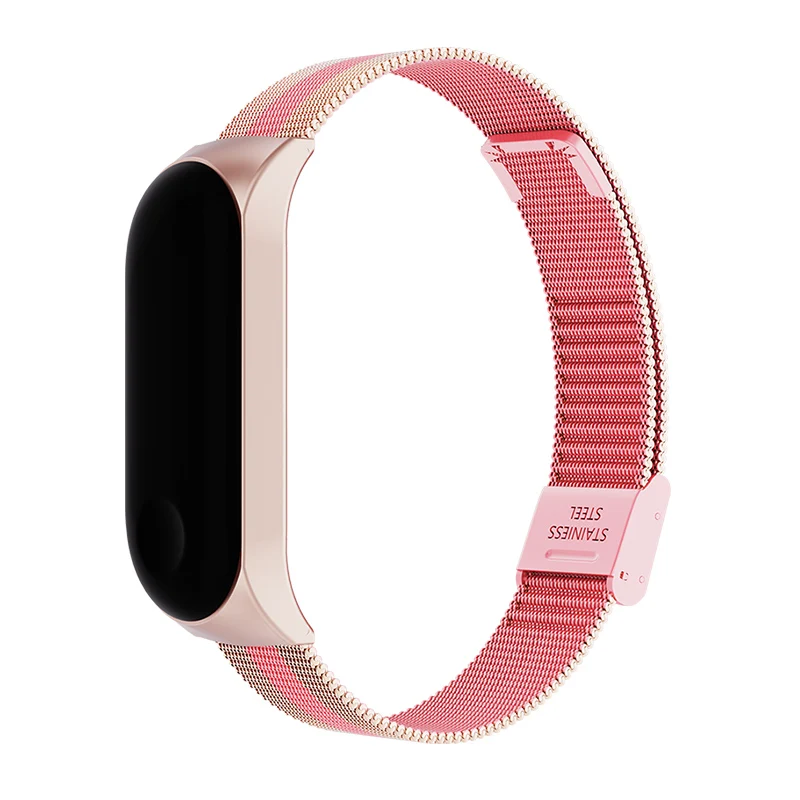 Ремешок на запястье для Xiaomi mi Band 3 металлический Безвинтовой браслет из нержавеющей стали ремешок для mi Band 4 сменный ремешок аксессуары