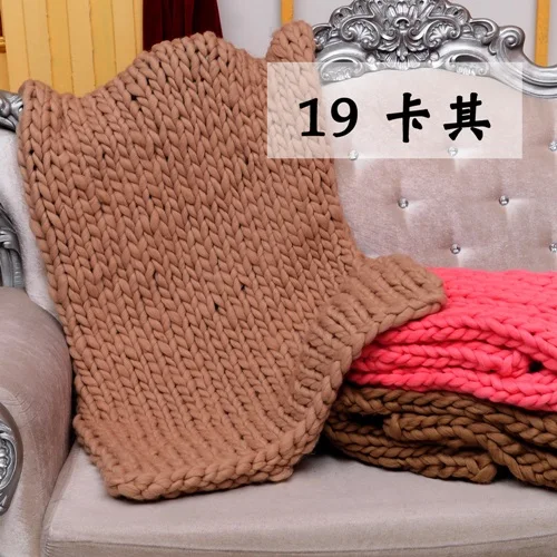 as picture Вязаное двустороннее одеяло большого размера розового цвета 120x150 см - Цвет: as picture