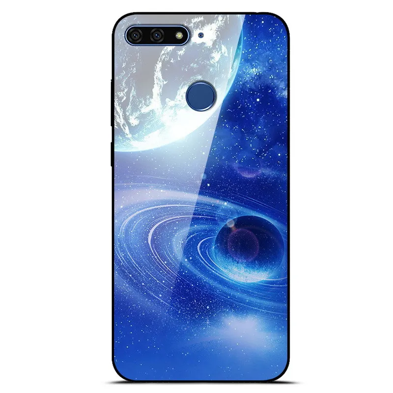 as photo 44 Чехол из закаленного стекла для huawei Honor 7C 5,7 чехол Honor 7 C AUM-L41 Россия Твердый чехол для huawei Honor 7C чехол C7 TPU Рамка - Цвет: as photo 44