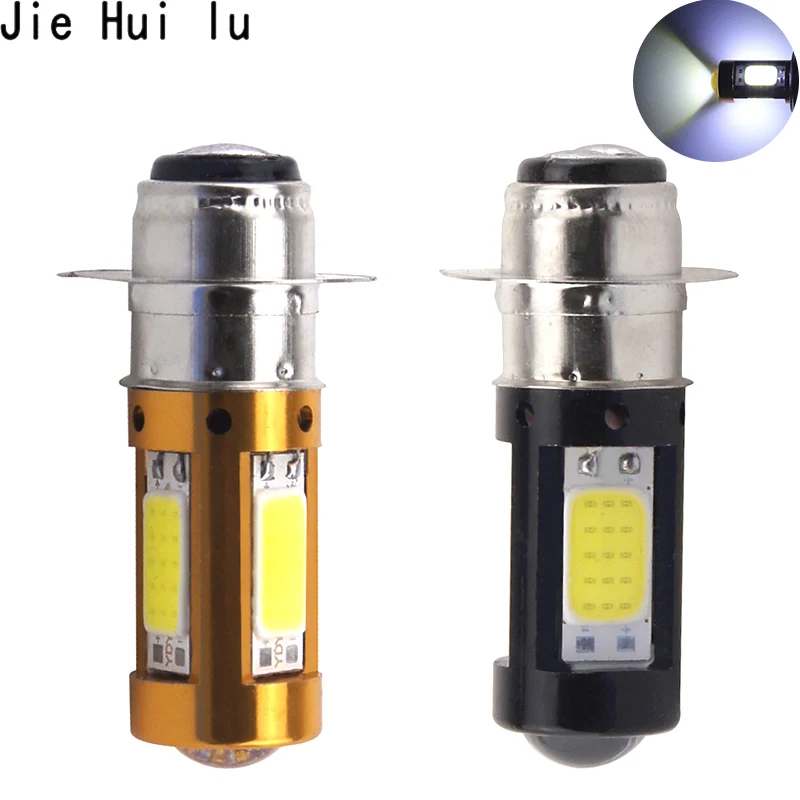 

1Pcs H6M PX15D P15D LED Motorcycle Headlight LED Moto Bulb Hi/Lo Beam 2000LM Motorbike Scooter COB HeadLamp White