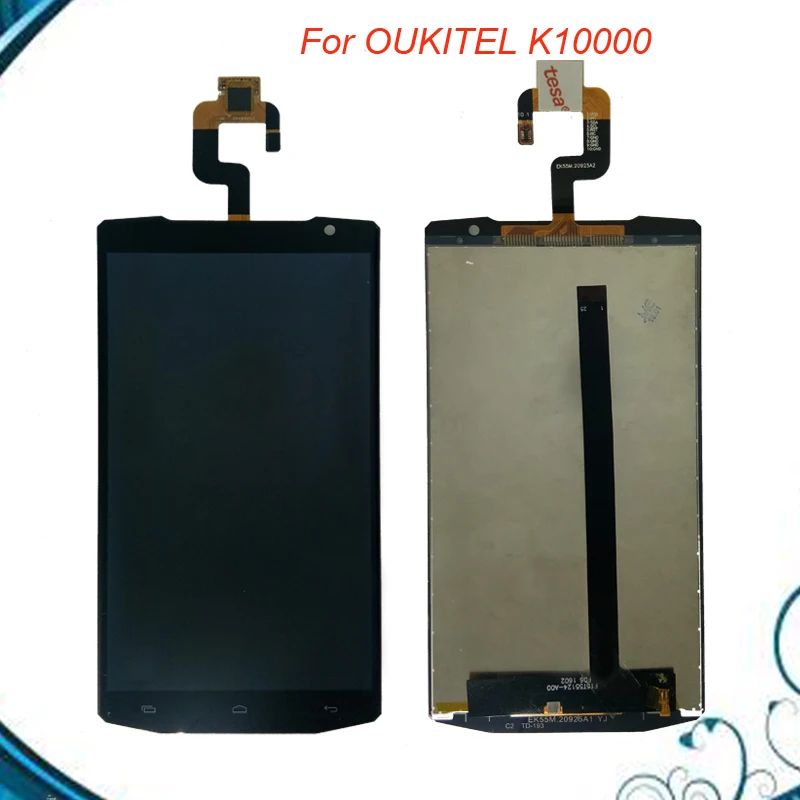 ЖК дисплей 5 дюйма для Oukitel K10000 кодирующий преобразователь сенсорного экрана в