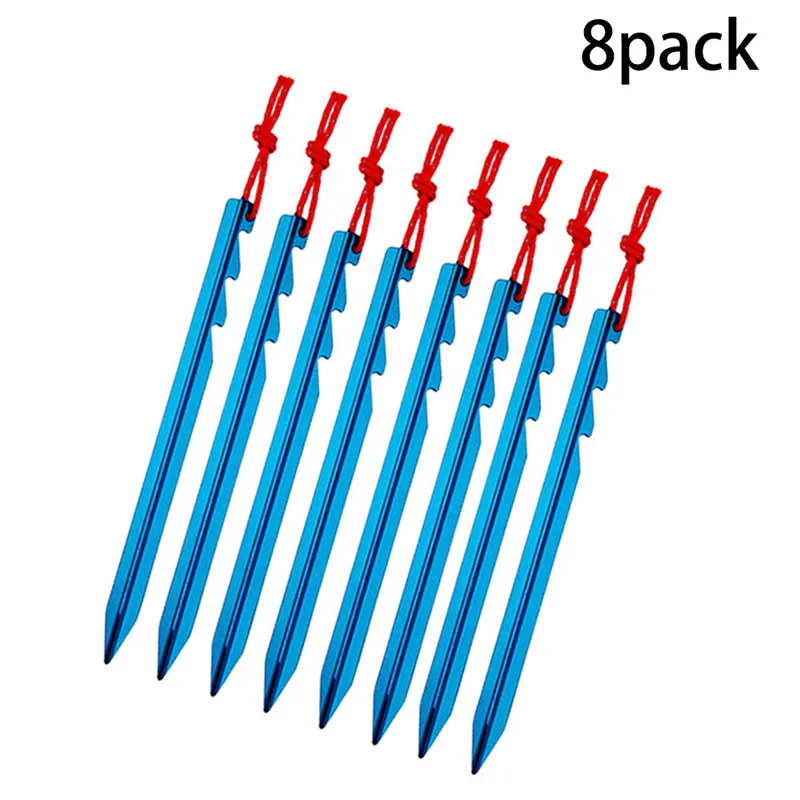 Все one tech Pack из 8 7075 алюминий открытый тент колышки для палатки безопасность и