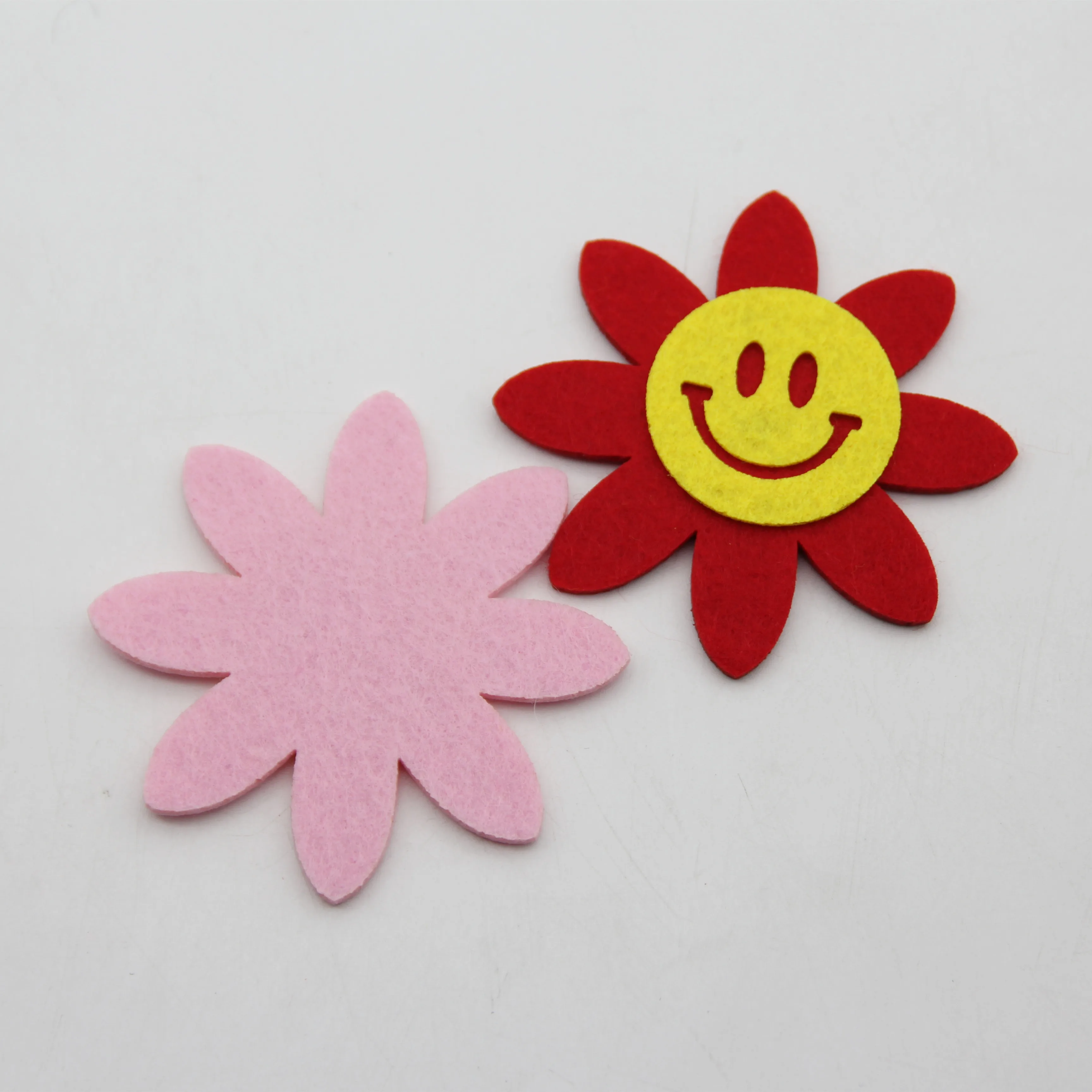 Smile Sun Flower смешанный цветной войлок 8 5 см тканевый материал сделай сам ручная