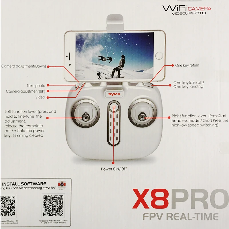 Дрон Квадрокоптер OTRC X8PRO GPS Wi Fi 2 4 ГГц канала|drones 2.4g|drone withdrone with wifi camera |