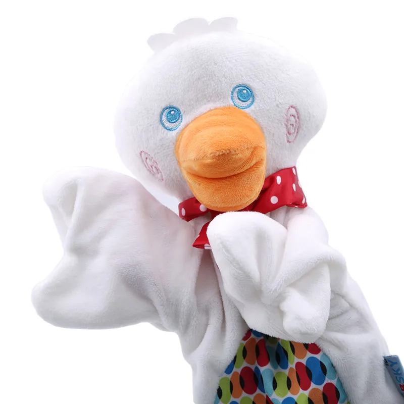 Cartoon Cat Animal Hand Puppet Muppets Plush Toy Doll Monkey Frog Duck Appease Towel Puppets For Kids | Игрушки и хобби