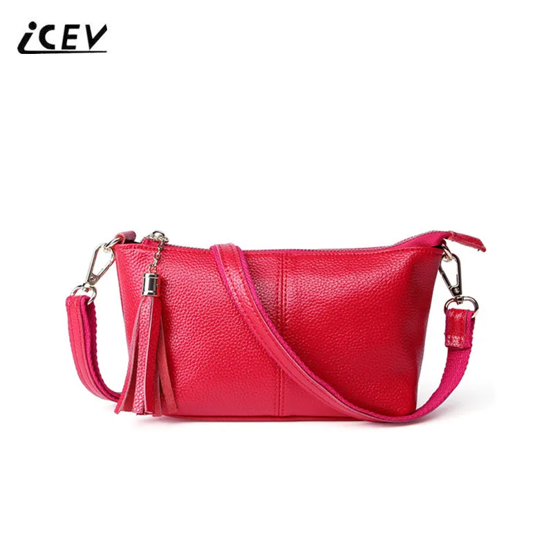 Лидер продаж модные сумки через плечо ICEV из натуральной кожи для женщин