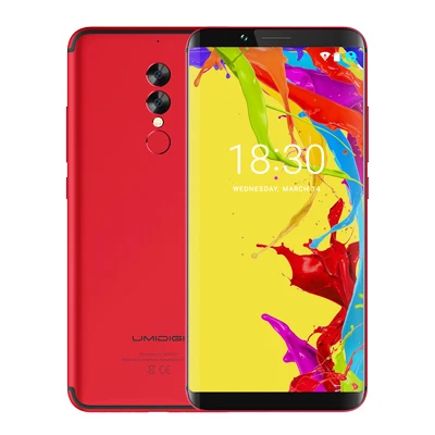 red UMIDIGI S2 Lite 6," 18:9 полноэкранный мобильный телефон 5100 мАч 4 Гб Ram 16 Мп+ 5 Мп двойная камера Face ID Android 7,0 4G LTE смартфон - Цвет: red