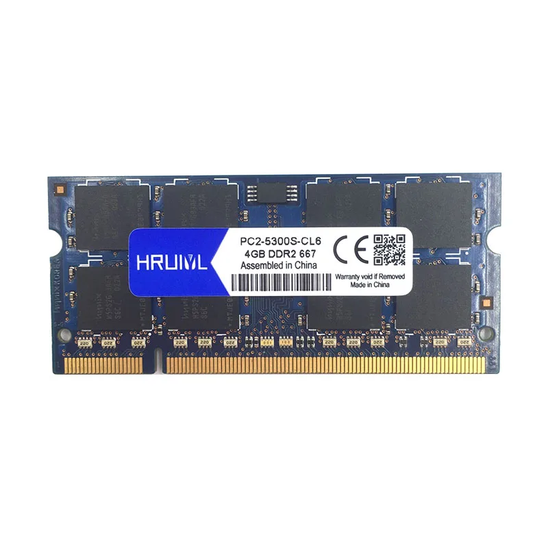 Hruiyl PC2-5300S 667 МГц DDR2 1 Гб 2 ГБ 4 ГБ 667 МГц PC2 5300 DDR 2 1Г 2Г сети 4G для лэптоп ноутбук память оперативная память Sodimm 1,8 V