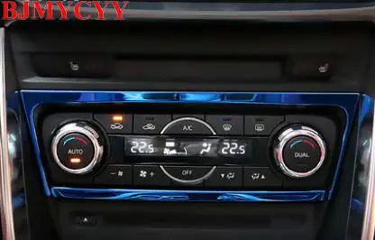 BJMYCYY декоративная рамка из нержавеющей стали для автомобильной панели