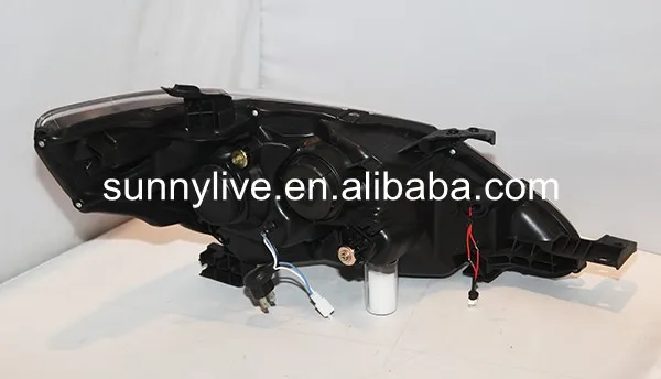 Для TOYOTA Innova светодиодсветильник фара объектив проектора черный корпус 2012 2014