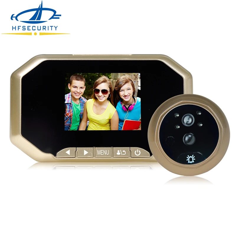 [Hfsecure дверной Звонок] 3 дюймовый цветной экран не беспокоить глазок видео звонок