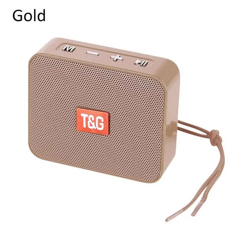 TG166 Мини Bluetooth динамик инновационный квадратный портативный беспроводной Micro TF карта бас для кемпинга на открытом воздухе пляж спорт бассейн Вечерние - Цвет: Gold