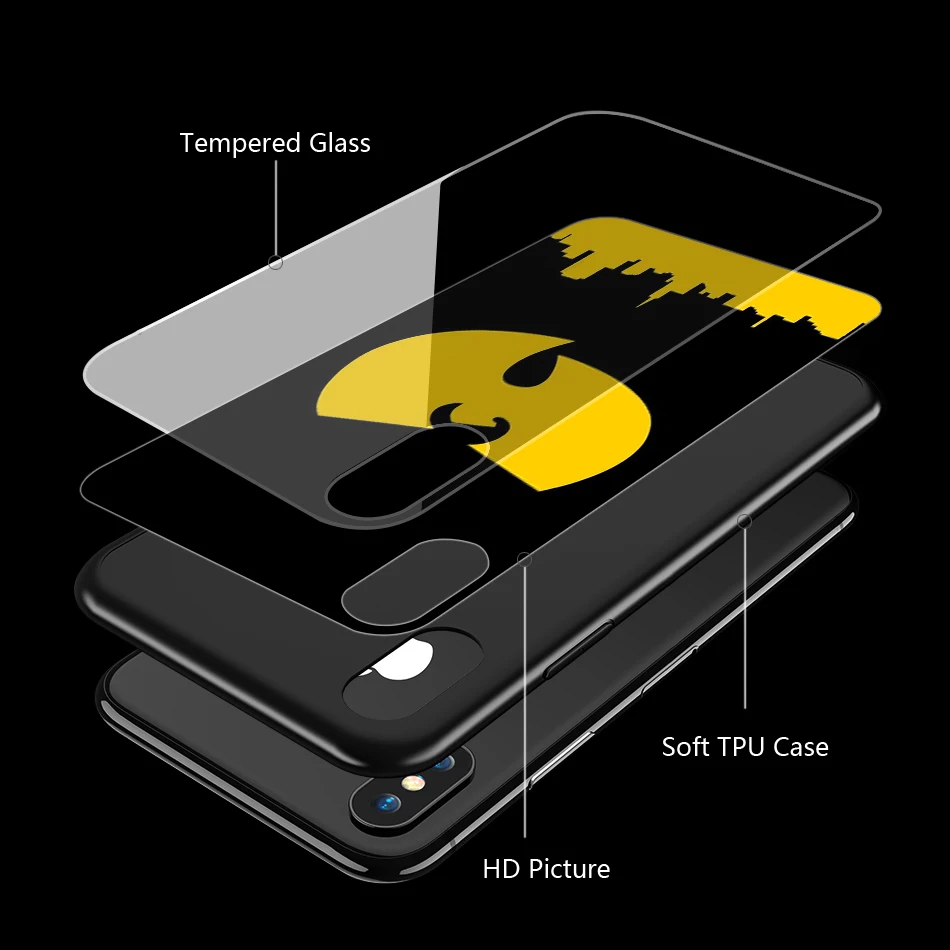 Чехол Lavaza Wu Tang Clan из ТПУ с закаленным стеклом для iPhone XS Max XR X 8 7 6 6S Plus 5 5S SE |