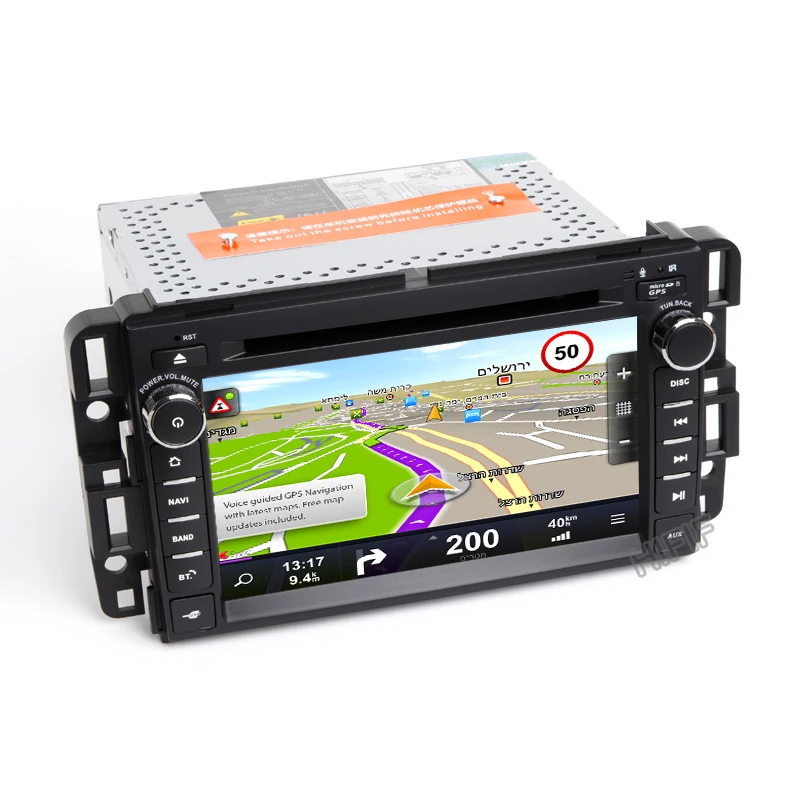 Автомобильный мультимедийный плеер Android 10 IPS 8Core 4G RAM автомобильный DVD GPS для GMC