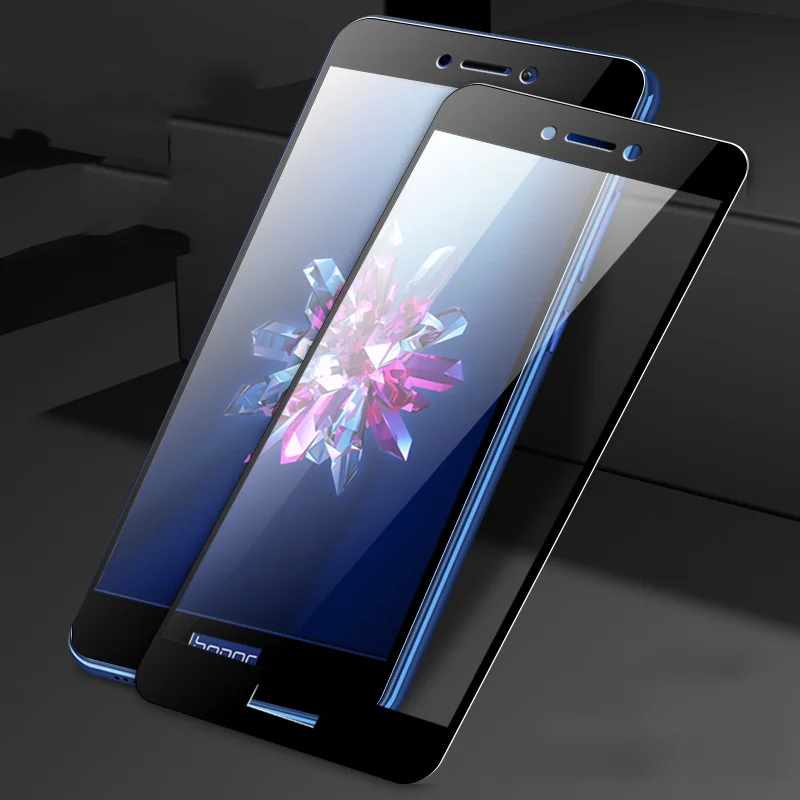 Закаленное стекло с полным покрытием для huawei p8 lite 2017/p9 2017|Защитные стёкла и плёнки