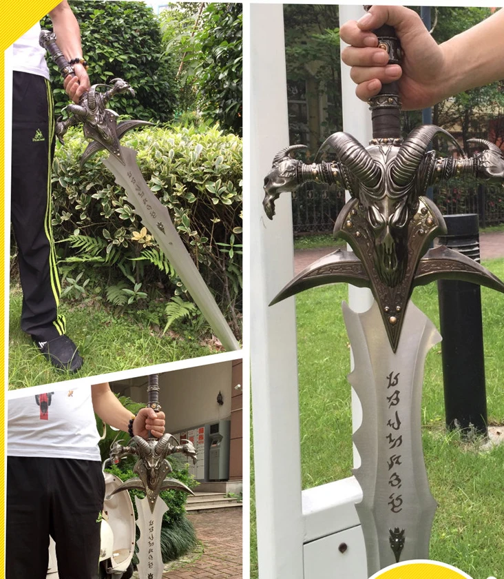 Arthas Menethil sword Frostmourne Alloy casting cool Craft Be a gift Adult toys | Дом и сад