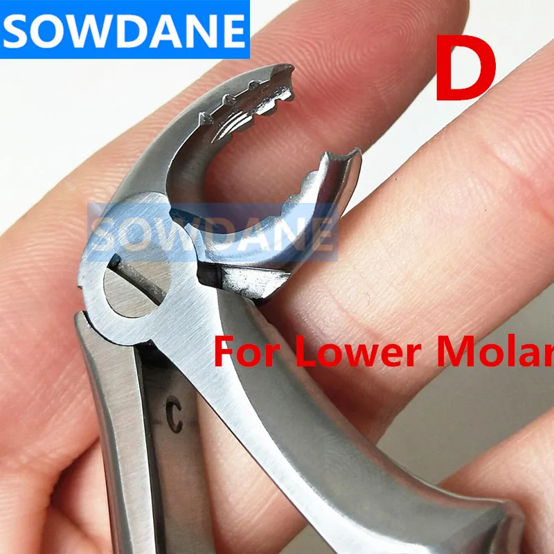 

Dental Extraction Forcep Child's Kid Tooth Extracting Plier For Lower Molar Finger grip with hole High Quality Stainless Steel