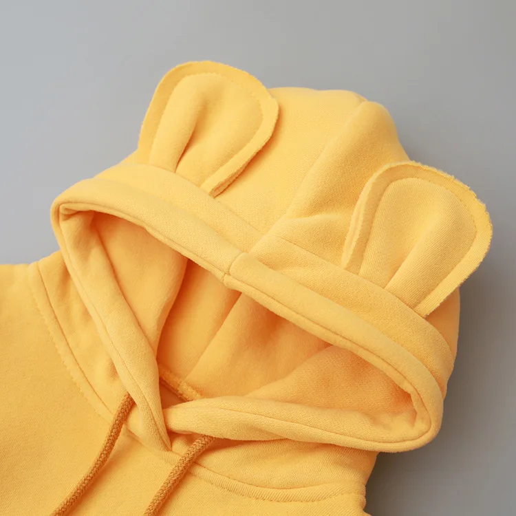 Милые модные толстовки с капюшоном для мальчиков и девочек сезон осень-зима