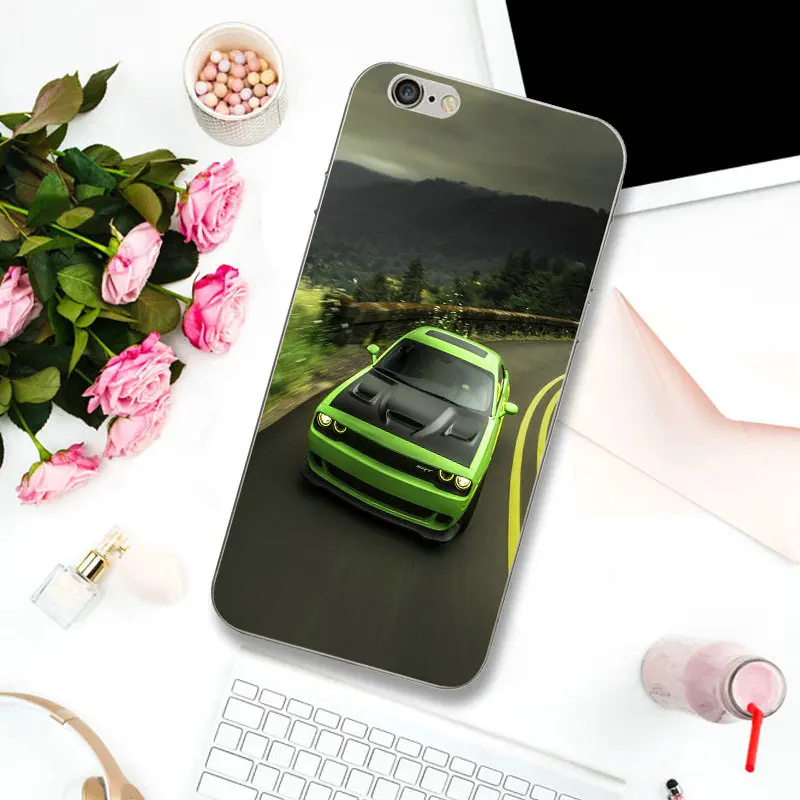 Picture 9 Dodge Challenger выхлопные автомобили мягкие ТПУ телефонные чехлы Чехол для iPhone X XR XS Max 10 8 7 Plus 6 6 S Plus 5 5S SE 5C 4 4s Coque сумки - Цвет: Picture 9