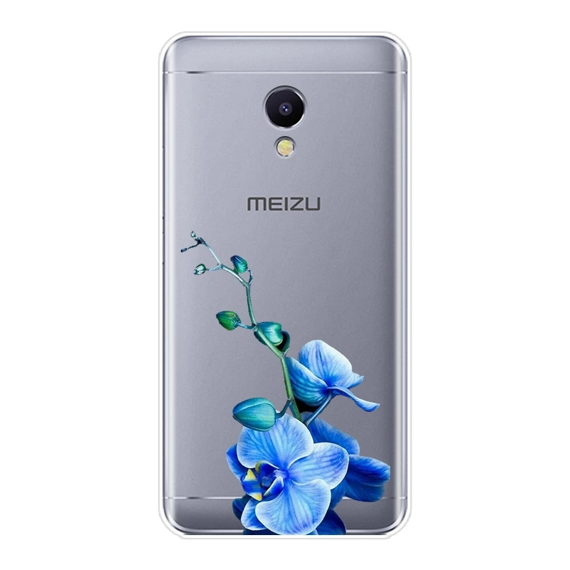 Чехол для телефона из ТПУ Meizu M2 M3 M5 M6 Note Flower Stone Floral Мягкая силиконовая задняя