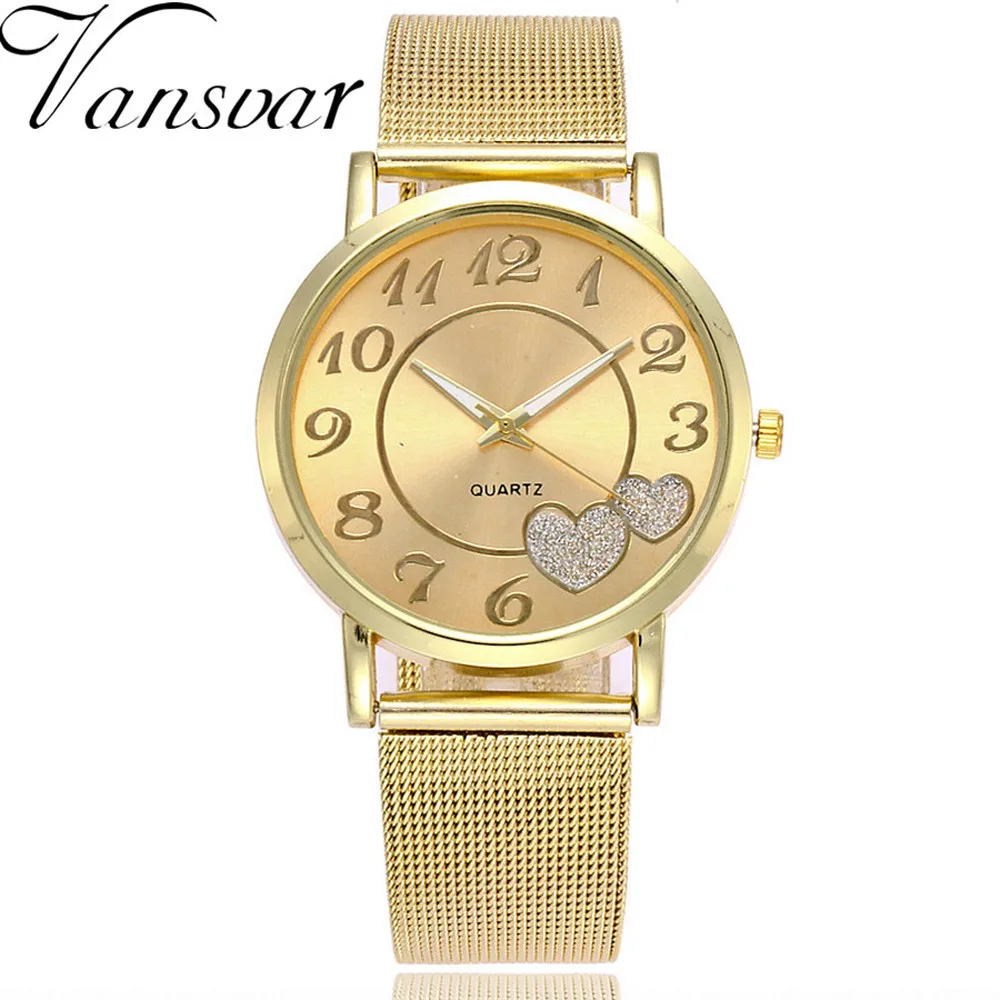 Vansvar Knit Band Love Dial Серебряные Наручные часы Модные женские повседневные кварцевые наручные женские часы подарок Dames kijken#5/22
